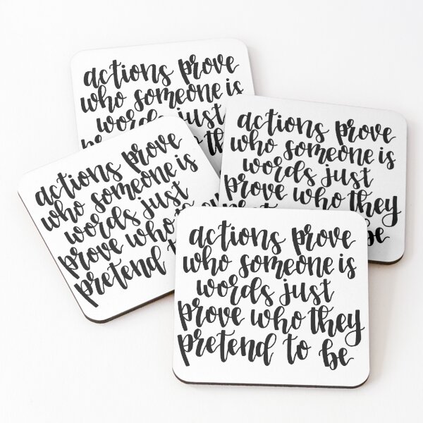 Item preview, Actions Prove Who Someone Is designed and sold by tbcalligraphy.