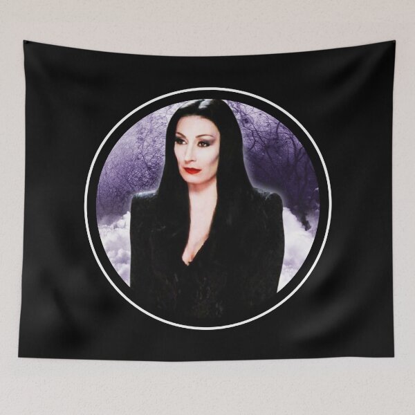 Item preview, Morticia Addams Gothic Goddess Anjelica Huston Digital Art designed and sold by Gogmagosh.