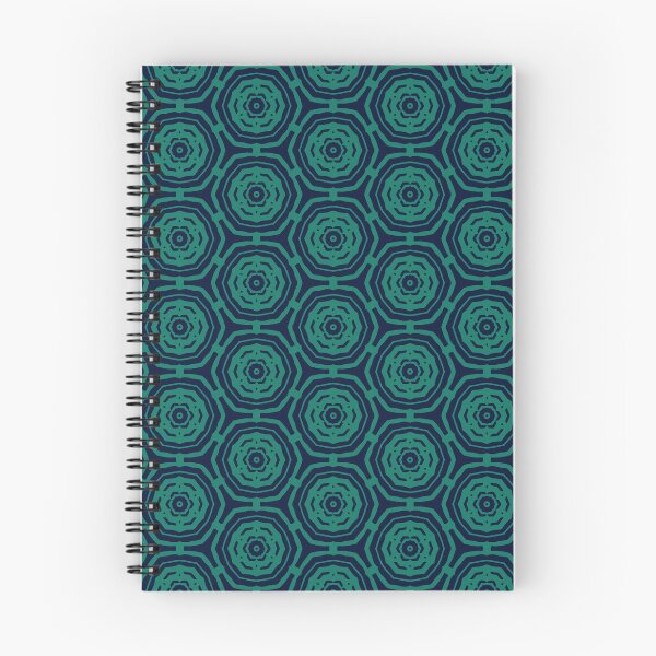 Item preview, Blue Tropical Rainforest Green Honeycomb Seamless Pattern Print designed and sold by protegra.