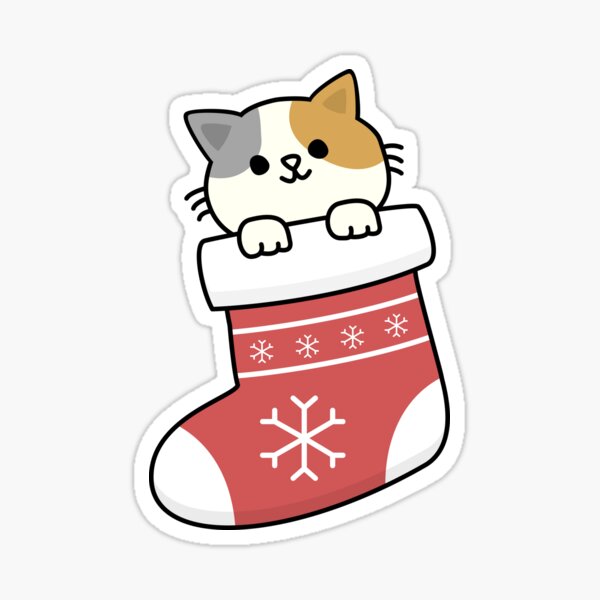 Christmas Cat Sticker