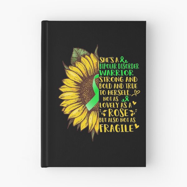 Item preview, She is a Bipolar Disorder Warrior Strong and Bold and True to Herself not as Lovely as a ROSE but also not as FRAGILE designed and sold by EdithShop59.