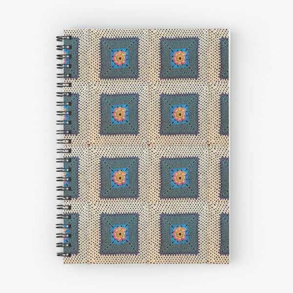 Item preview, Crochet Granny Square Pattern-beige bark gray designed and sold by Sasidenidesign.