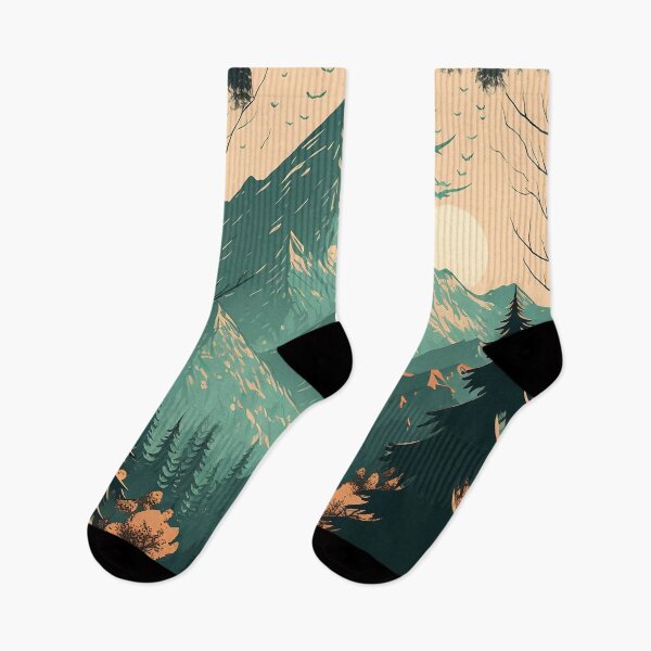 Item preview, Everest Landscape Mountains Forest Birds designed and sold by JigglePeek.