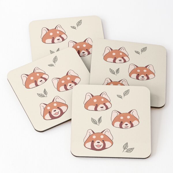 Item preview, Red panda heads stickers pack cute illustration  designed and sold by Yarafantasyart.