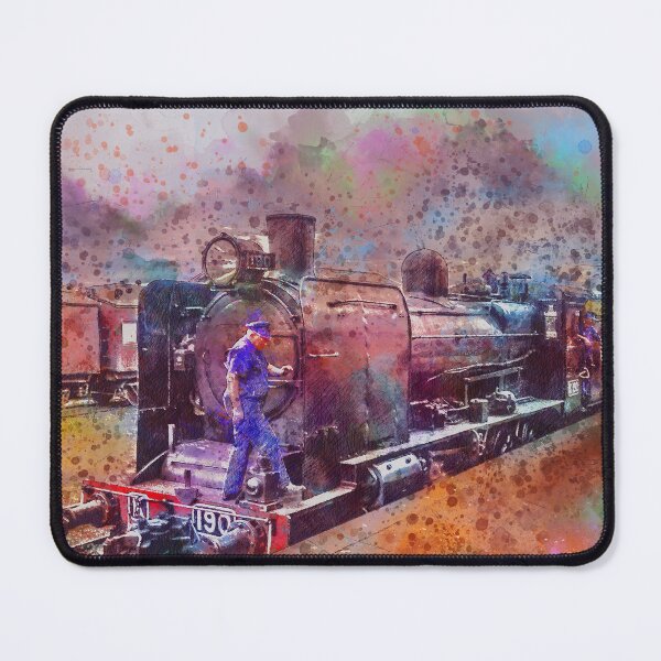 Item preview, Maldon Tourist Train K-190 - Artists Watercolor and Sketch - Maldon, Victoria designed and sold by Steven Jodoin.