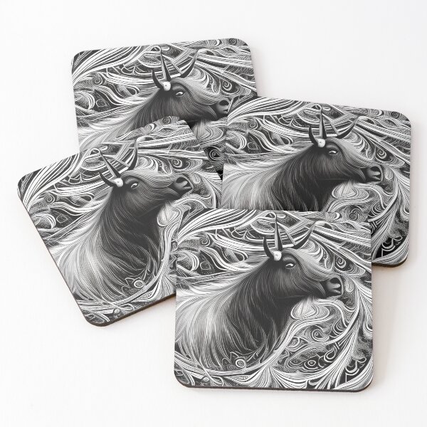 Item preview, Abstract Camargue Bull designed and sold by Astralia.