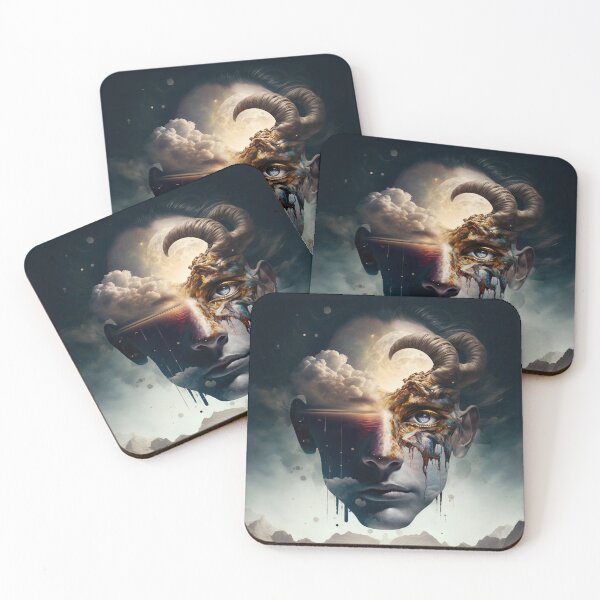 Item preview, Esoteric Wall Art, Metal Wall Art, Aries, Male, Ram, Zodiacal Sign, Esoteric, Astrology, Fantasy, Mystery designed and sold by esoTeriko.