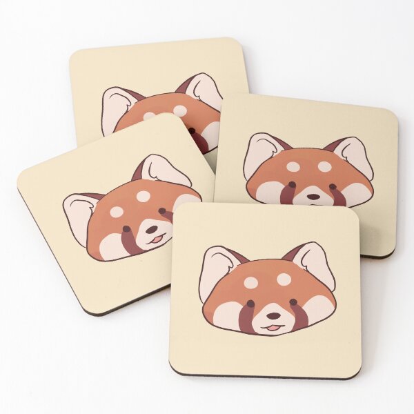 Item preview, Red panda cute face cartoon illustration  designed and sold by Yarafantasyart.