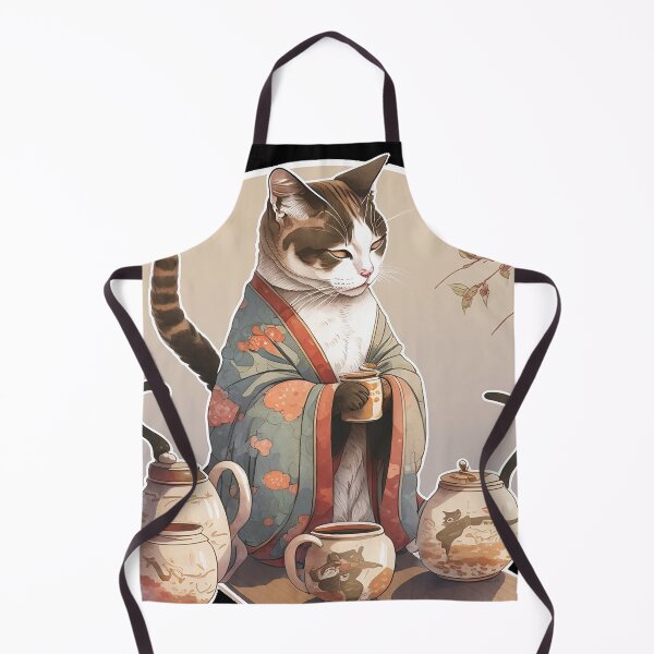 Item preview, Japanese Cat Tea Time designed and sold by AwakenedSoul.