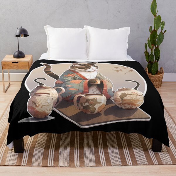 Item preview, Japanese Cat Tea Time designed and sold by AwakenedSoul.