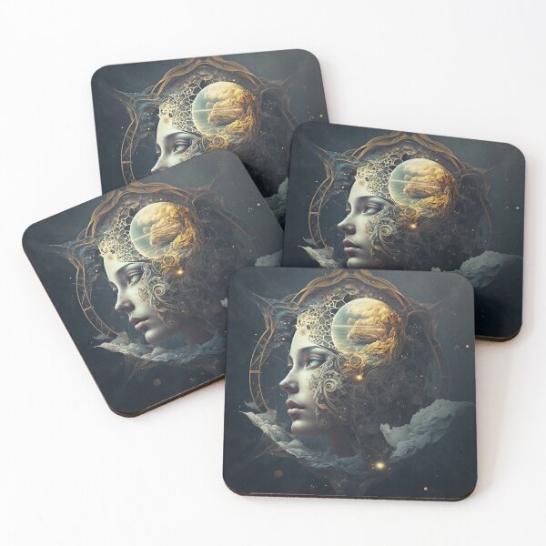 Item preview, Esoteric Wall Art, Metal Wall Art, Cancer, Female, Ram, Zodiacal Sign, Esoteric, Astrology, Fantasy, Mystery designed and sold by esoTeriko.