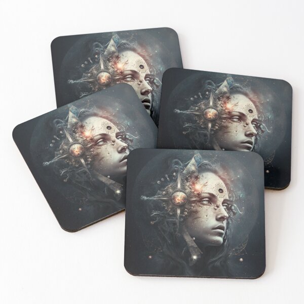 Item preview, Esoteric Wall Art, Metal Wall Art, Cancer, Female, Ram, Zodiacal Sign, Esoteric, Astrology, Fantasy, Mystery designed and sold by esoTeriko.