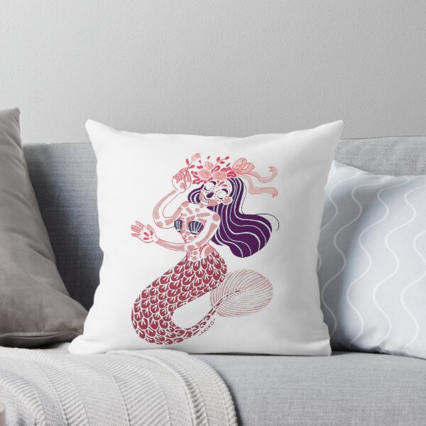 Item preview, sugar skull mermaid 3 designed and sold by akikodarlian.