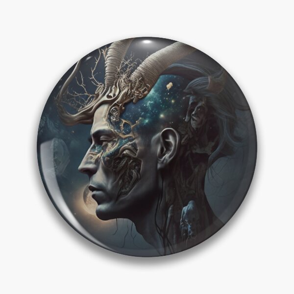 Item preview, Esoteric Wall Art, Metal Wall Art, Capricorn, Male, Zodiacal Sign, Esoteric, Astrology, Fantasy, Mystery designed and sold by esoTeriko.