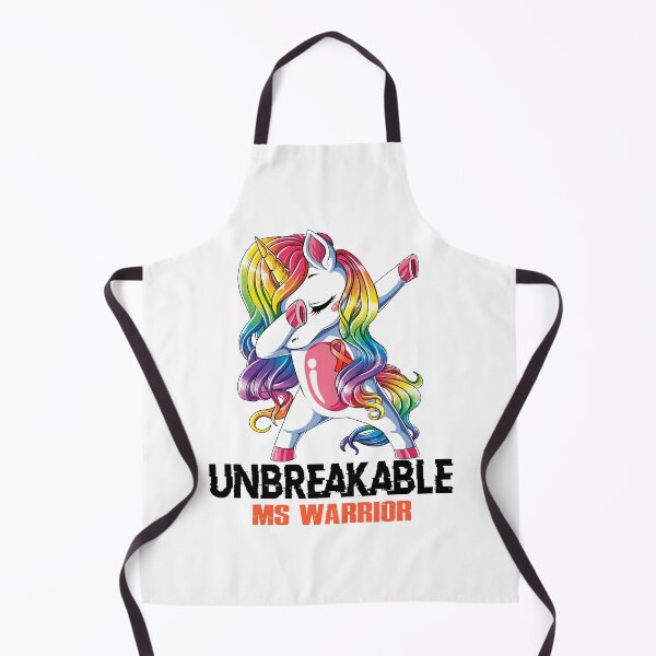 Item preview, MS Awareness - Unicorn MS Warrior Ribbon UNBREAKABLE designed and sold by Fernandezf.