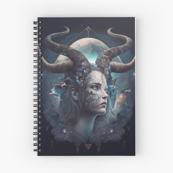 Item preview, Esoteric Wall Art, Metal Wall Art, Capricorn, Female, Zodiacal Sign, Esoteric, Astrology, Fantasy, Mystery designed and sold by esoTeriko.