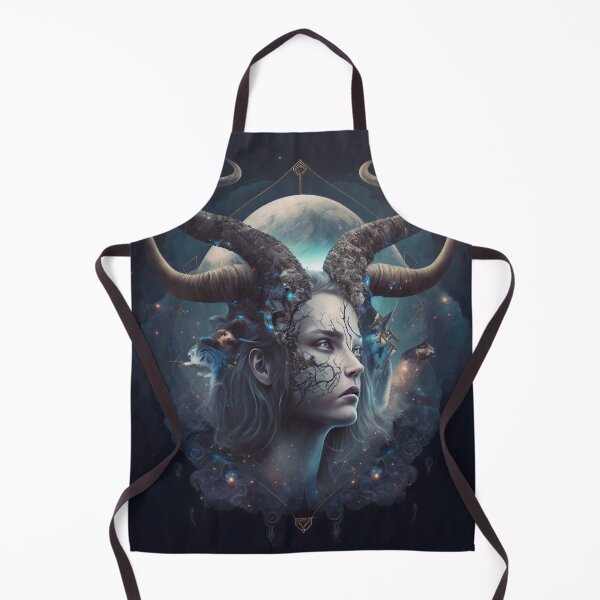 Item preview, Esoteric Wall Art, Metal Wall Art, Capricorn, Female, Zodiacal Sign, Esoteric, Astrology, Fantasy, Mystery designed and sold by esoTeriko.