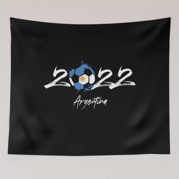 Artikelvorschau, Argentinien Fußball Katar 2022, lustiges argentinisches Fußballspieler-T-Shirt mit argentinischer Flagge für Mädchen und Jungen entworfen und verkauft von PrintOfi.