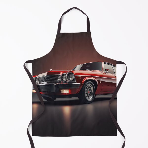 Item preview, Red classic car on a clean dark background (side view) designed and sold by OwnByCats.