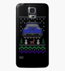 Ugly Sweater Christmas Subaru Impreza WRX STI (Blue) Case/Skin for Samsung Galaxy