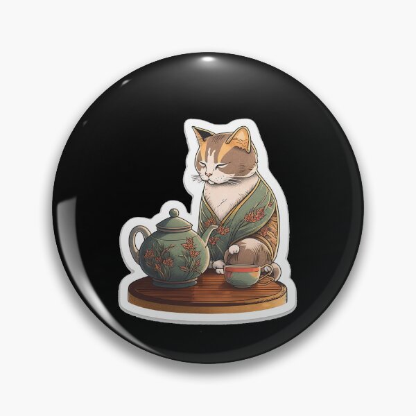 Item preview, Oriental Cat Tea Time designed and sold by AwakenedSoul.