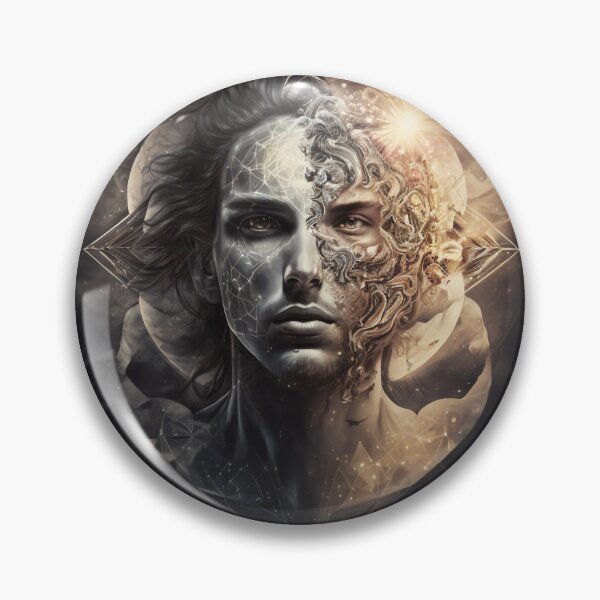 Item preview, Esoteric Wall Art, Metal Wall Art, Gemini, Male, Zodiacal Sign, Esoteric, Astrology, Fantasy, Mystery, Gift designed and sold by esoTeriko.