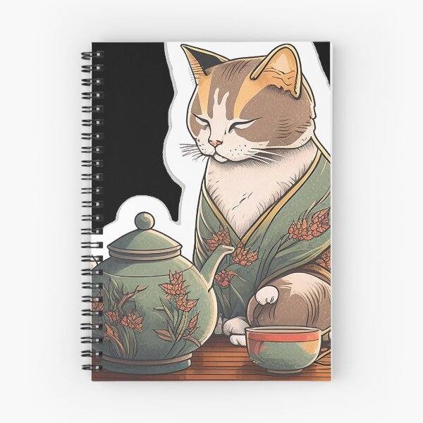 Item preview, Oriental Cat Tea Time designed and sold by AwakenedSoul.