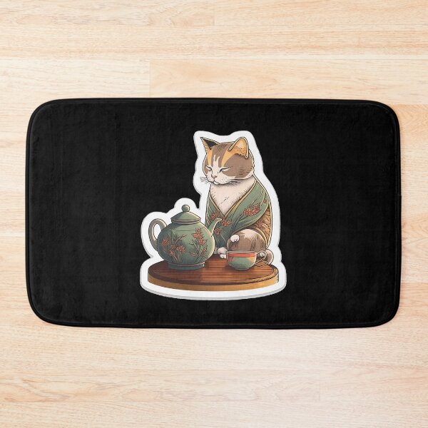 Item preview, Oriental Cat Tea Time designed and sold by AwakenedSoul.