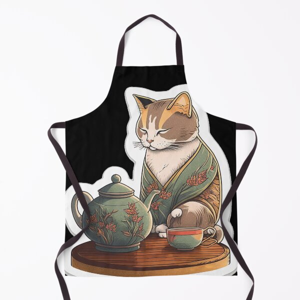 Item preview, Oriental Cat Tea Time designed and sold by AwakenedSoul.