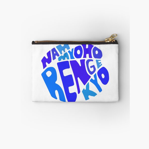 Item preview, Nam Myoho Renge Kyo Buddhist Mantra Blue Purple designed and sold by wordznart.