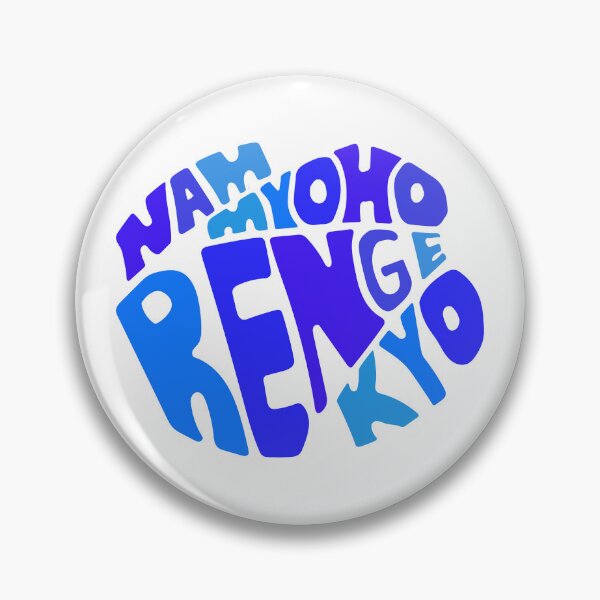 Item preview, Nam Myoho Renge Kyo Buddhist Mantra Blue Purple designed and sold by wordznart.
