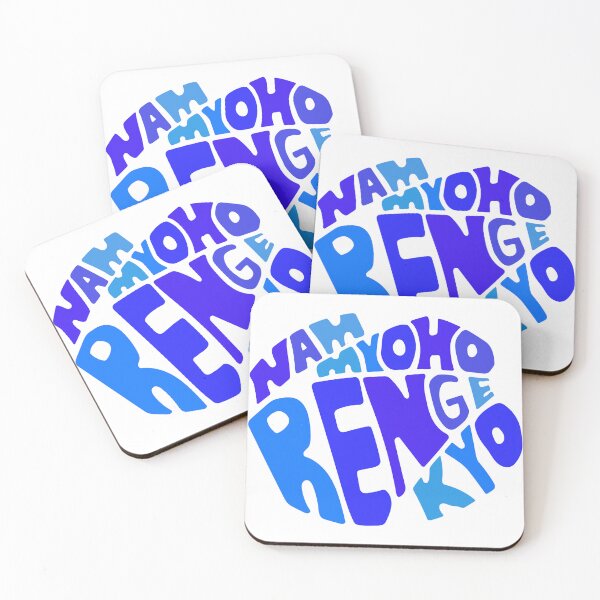 Item preview, Nam Myoho Renge Kyo Buddhist Mantra Blue Purple designed and sold by wordznart.