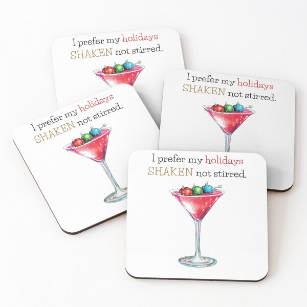 Item preview, I Prefer My Holidays Shaken Not Stirred designed and sold by Tracy Ayers.