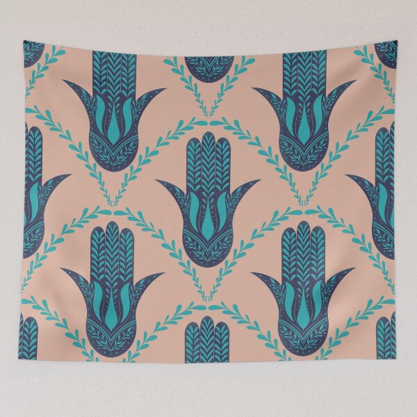 Item preview, Hamsa hand seamless designed and sold by Anakathrin.