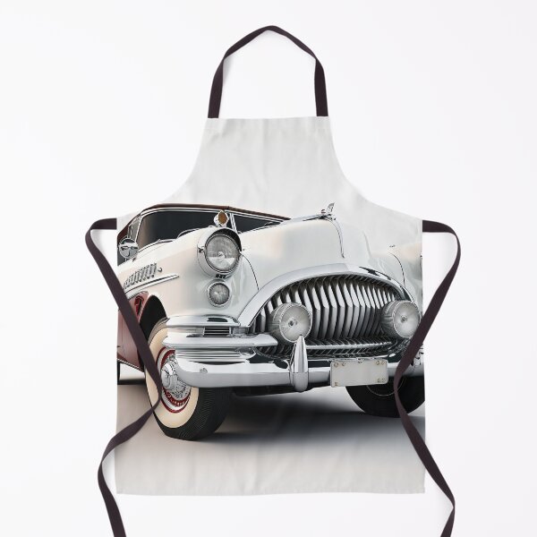 Item preview,  Classic white and red vintage car on a clean white background designed and sold by OwnByCats.