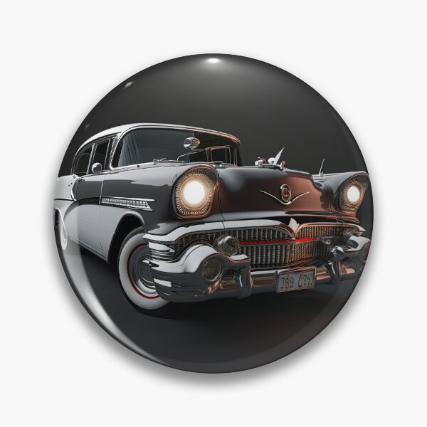 Item preview, Black & white classic car on a clean dark background designed and sold by OwnByCats.