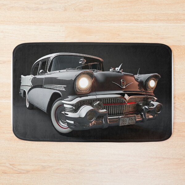Item preview, Black & white classic car on a clean dark background designed and sold by OwnByCats.