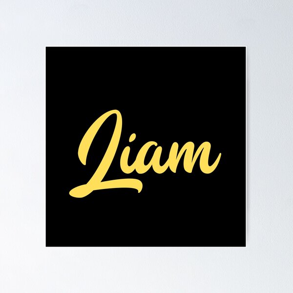 Liam Name Meaning Print, Name Print, Wall Art, Minimalist Print, Minimalist  Art, Modern Art, Modern Poster Print, Digital Download