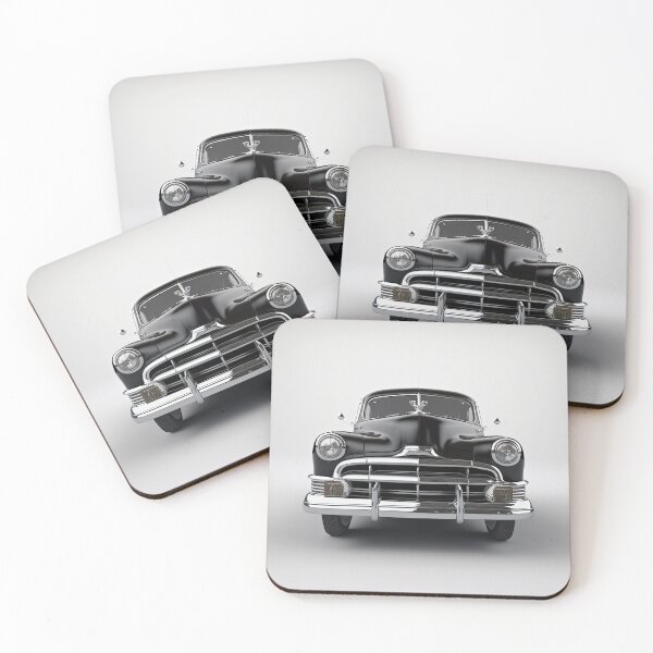Item preview, Black classic vintage car on a clean white background (Front view) designed and sold by OwnByCats.