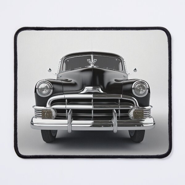 Item preview, Black classic vintage car on a clean white background (Front view) designed and sold by OwnByCats.