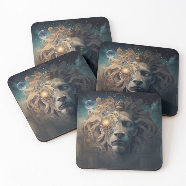 Item preview, Esoteric Wall Art, Metal Wall Art, Leo, Female, Male, Zodiacal Sign, Esoteric, Astrology, Fantasy, Mystery, Gift designed and sold by esoTeriko.