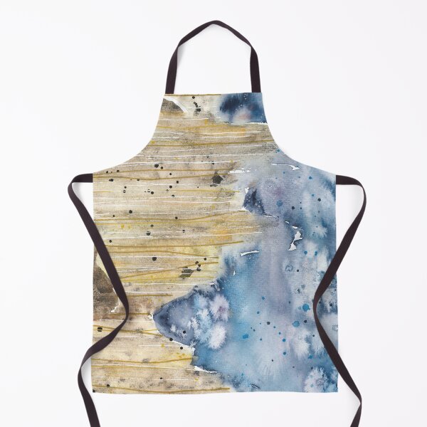 Item preview, Beautiful nature landscape, watercolor sunset, blue mountains designed and sold by anaozzart.