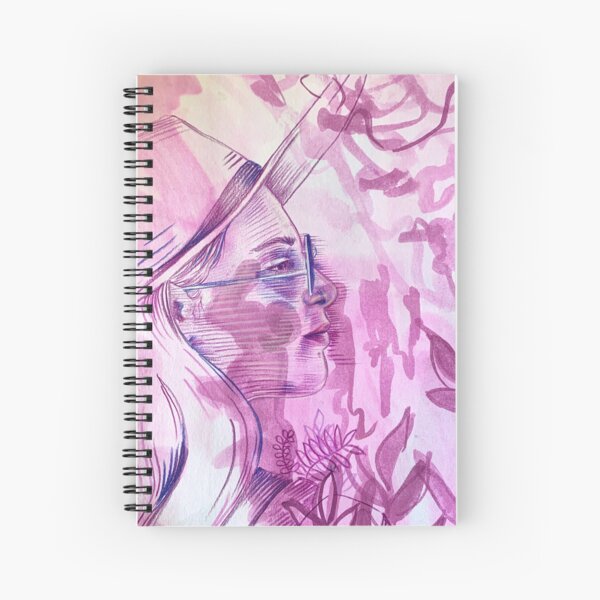 Kat in the woods Spiral Notebook
