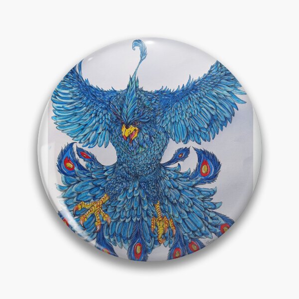 Item preview, Blue Flamed Phoenix designed and sold by Dax Stringer.