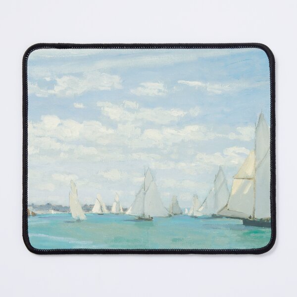 Item preview, Regatta at Sainte-Adresse by Claude Monet, Ocean Blue designed and sold by evermore-design.