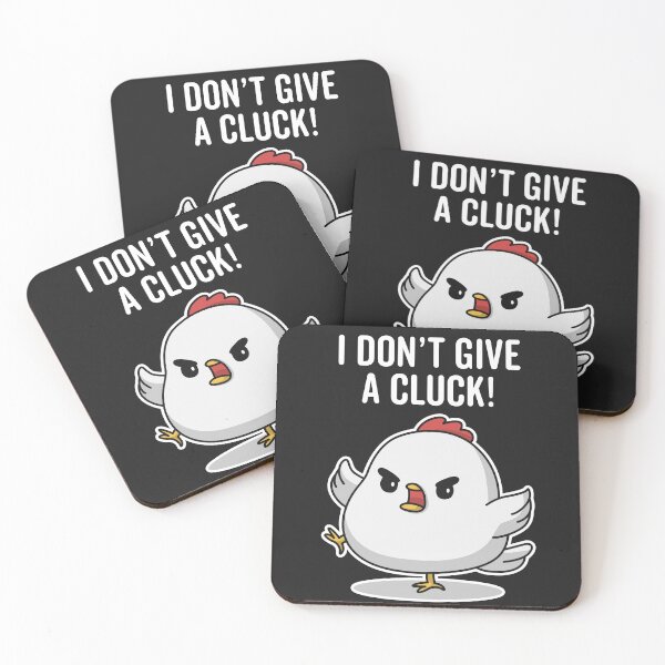Item preview, I Don't Give a Cluck! designed and sold by MeowsAndMakes.