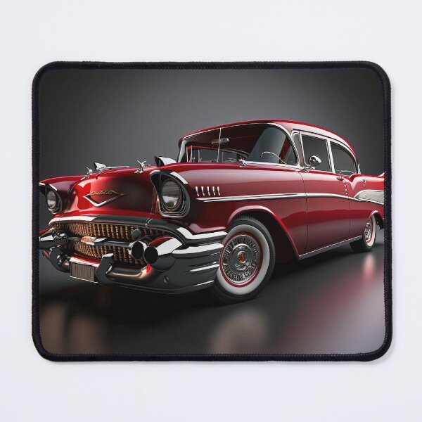 Item preview, Red beautiful vintage classic car on a clean background (side view) designed and sold by OwnByCats.