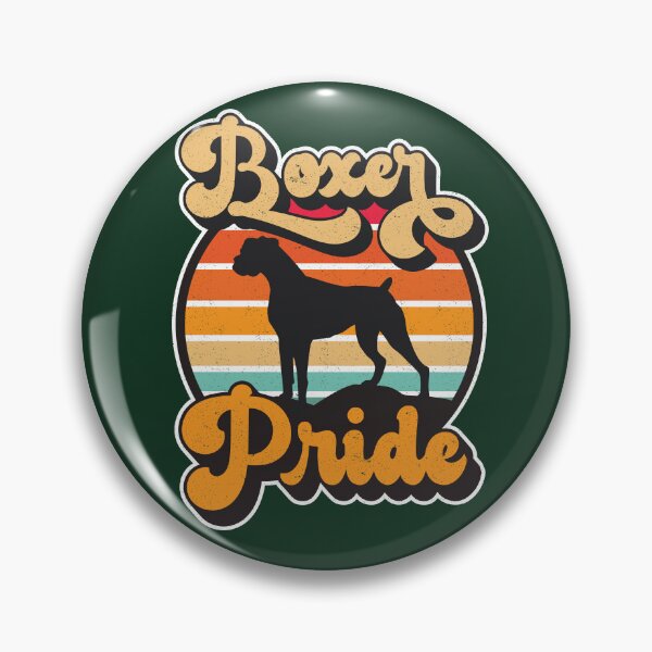 Item preview, Boxer Pride Retro Sunset Dog Silhouette Pet Design designed and sold by CRHPOD20.