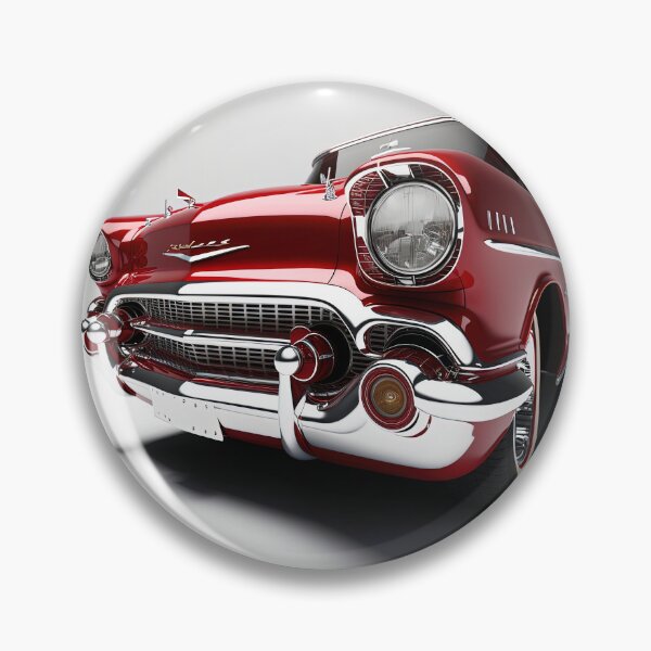 Item preview, Red beautiful vintage classic car close up on a clean background designed and sold by OwnByCats.