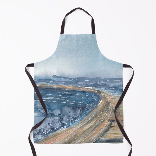 Item preview, Beautiful nature landscape, blue watercolor landscape designed and sold by anaozzart.